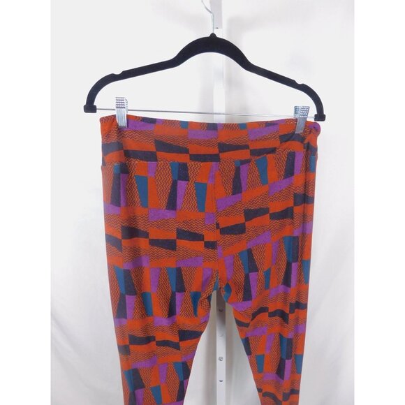 LuLaRoe Tall Curvy Leggings Multicolor Boho Witch Geometric Stretch TC - Picture 6 of 9